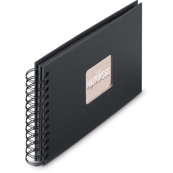 Album a spirale Hama Fine-Art 24x17 cm 50 pagine nere New Black