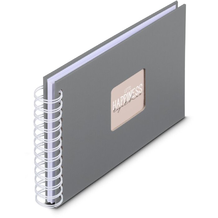 Album a spirale Fine Art Hama 24x17 cm 50 pagine steingrau