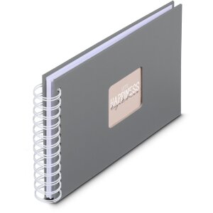 Album a spirale Fine Art Hama 24x17 cm 50 pagine steingrau