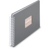 Album a spirale Hama Fine Art 28x24 cm 50 pagine steingrau