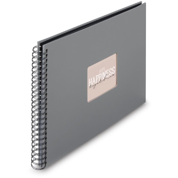 Album spirale Fine Art Hama 36x32 cm 50 pagine steingrau