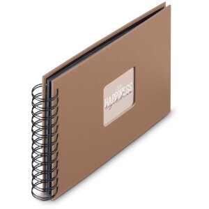 Album a spirale Hama Fine Art 24x17 cm 50 pagine nere Mousse