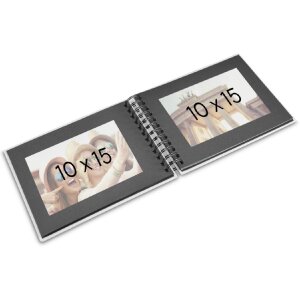 Album a spirale Hama Fine Art 24x17 cm 50 pagine nere Mousse