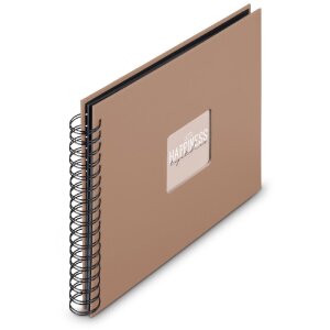 Album a spirale Hama Fine Art 28x24 cm 50 pagine nere Mousse