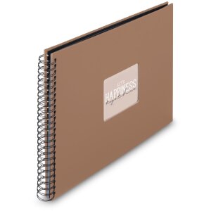 Album a Spirale Hama Fine Art 36x32 cm 50 Pagine Nero Mousse