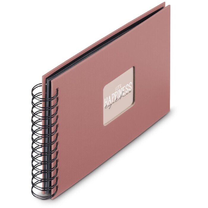 Album a spirale Hama Fine Art 24x17 cm 50 pagine nere Terra