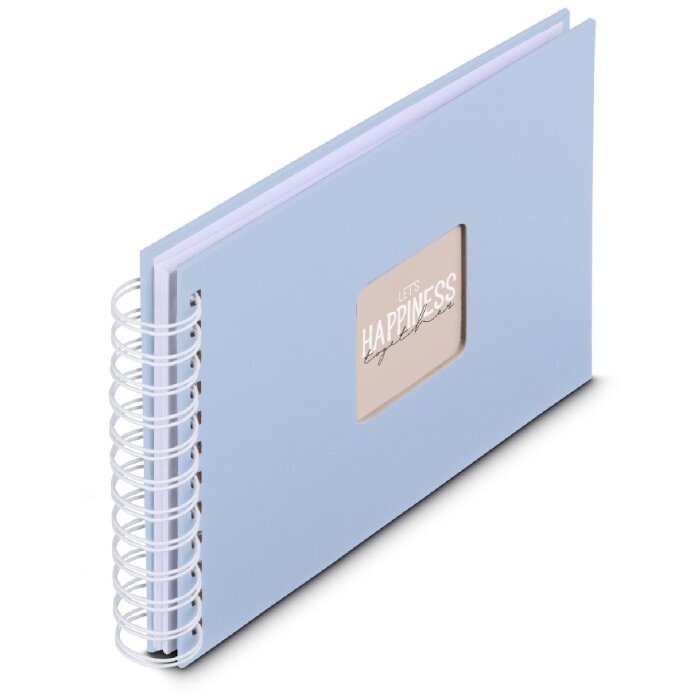 Album a Spirale Hama Fine Art 24x17 cm 50 Pagine Bianche Lagune