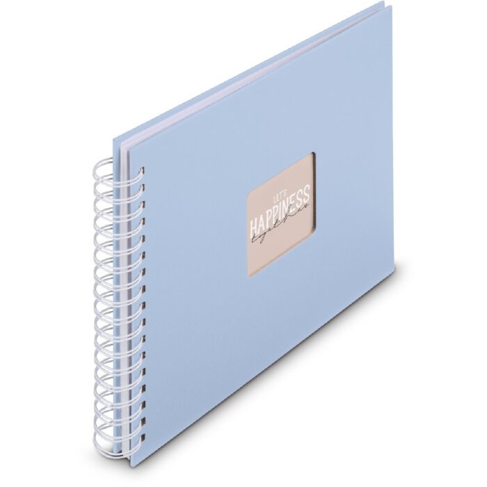 Album a spirale Hama Fine Art 28x24 cm 50 pagine bianche Lagune