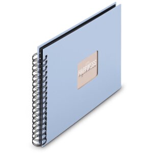 Album a spirale Hama Fine Art 28x24 cm 50 pagine nere Lagune