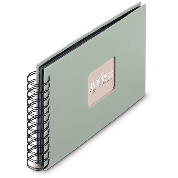 Album a spirale Hama Fine Art 24x17 cm 50 pagine Salvia