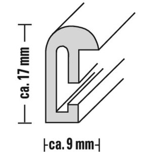 Cornice per foto in plastica Hama Sevilla Nera 60 x 80 cm