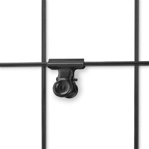 Supporto da parete Hama Fotohalter Chess 38x56 cm Nero con 6 pinze in metallo