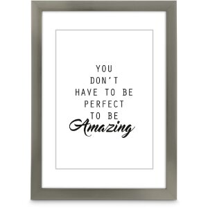 Cornice per foto in plastica Hama Chiaro Acciaio 30 x 40...