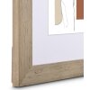 Cornice in legno Albero Taupe 13x18 cm con vetro riflettente e portaoggetti