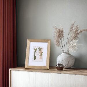 Cornice per foto in legno Hama Albero Taupe 30x40 cm con vetro riflettente e dispositivo di montaggio