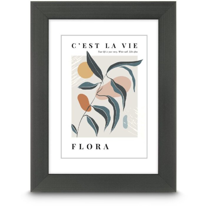 Cornice per foto Hama Flora Grigio Contrasto 10x15 cm