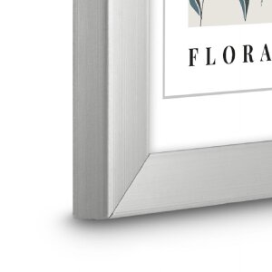 Cornice per foto Flora Hama Argento 13 x 18 cm con gancio da appendere e piedino da tavolo