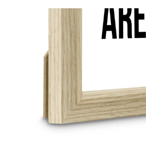 Cornice per foto Hama Chic Eiche 10x15 cm con vetro riflettente, supporto da tavolo e attacco di appesa