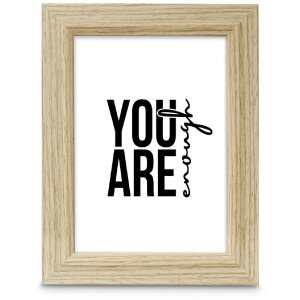 Cornice per foto Hama Holzrahmen Chic Rovere 15x20 cm con vetro anti riflesso con supporto e appoggio 10x15 cm