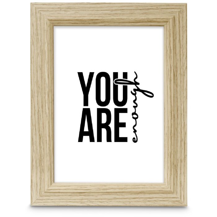 Cornice per foto Hama Holzrahmen Chic in quercia 20x30 cm con vetro Reflex, gancio e piedistallo