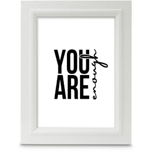 Cornice per foto chic Hama Bianca 10x15 cm con vetro riflettente, supporto da tavolo e dispositivo di appendaggio