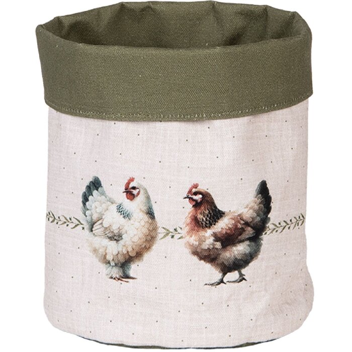 Contenitore per pane Clayre & Eef BYC50 Ø 15x16 cm Beige-Braun