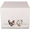 Tovagliere Clayre & Eef BYC64 50x140 cm con motivo di galline in cotone