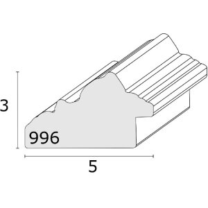 Cornice per foto in legno Deknudt S996K Bianco o Nero con vetro trasparente 30x40 fino a 40x60 cm