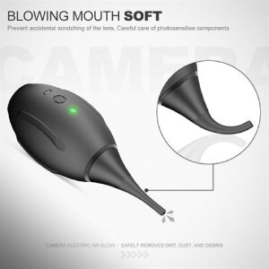 Blower elettrico ad aria compressa Lensgo 4,0 kPa Soffio e Aspirazione 4 ugelli USB-C impugnatura in silicone