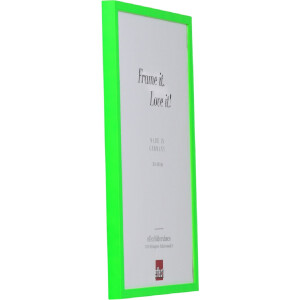 Cornice in legno profilo neongiallo Effect 35x50 cm con vetro museale