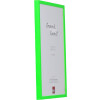 Cornice in legno Effect profilo verde neon 30x45 cm con vetro acrilico museale
