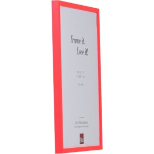 Cornice per foto in legno profilo neon rosso 29,7x42 cm con acrilico
