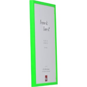 Cornice in legno Effect Profilo Neon Verde 20x20 cm con vetro acrilico