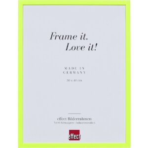 Cornice per foto in legno Effect profilo neon giallo 7x10...