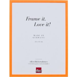 Cornice per foto in legno profilo neon arancio 40x50 cm...