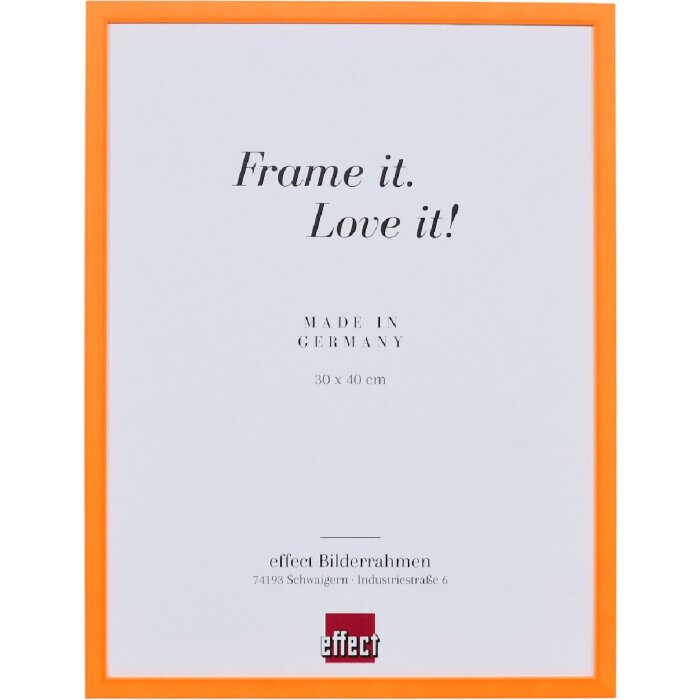 Cornice per foto in legno Effect Profilo neon arancione 20x28 cm con vetro antiriflesso