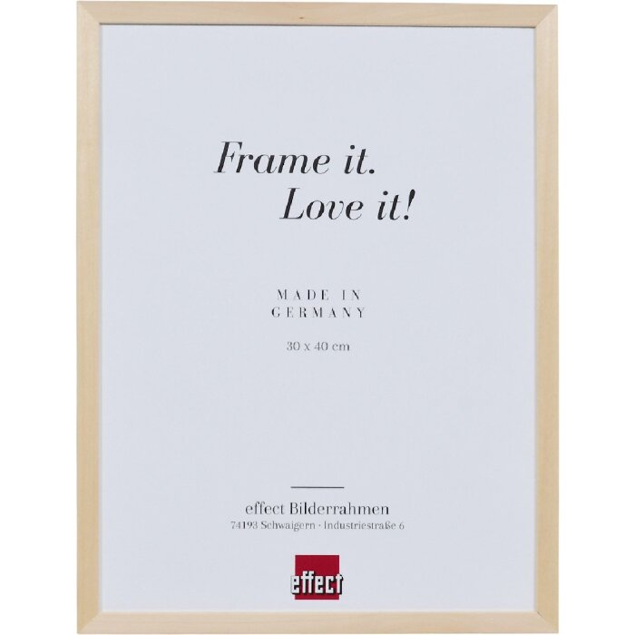 Cornice in legno Effect Profilo 2498-A6-56 naturale 10,5x14,8 cm con vetro Acryl museale