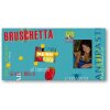 Cornice in legno per bruschetta con magneti per ricette