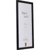 Cornice per foto in legno profilo 2440 nera 25x60 cm con vetro artificiale