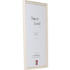 Cornice per foto in legno Effect Profilo 2440 Bianco 25x50 cm Vetro antiriflesso
