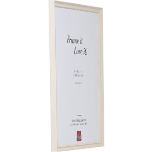 Cornice in legno Effect Profilo 2440 Bianco 25x30 cm Vetro trasparente