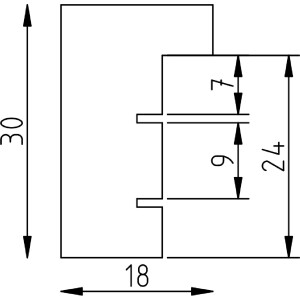 Cornice per foto Effect Profil 2430 Legno 70x100 cm Nussbaum Vetro museale