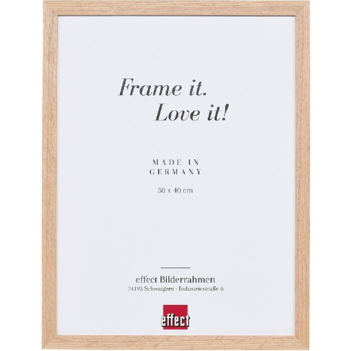 Cornice per foto Effect Profil 2430 legno 20x20 cm rovere vetro museale