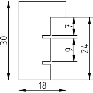 Cornice per foto in legno Effect Profil 2430 rovere vetro museale acrilico 50x70 cm
