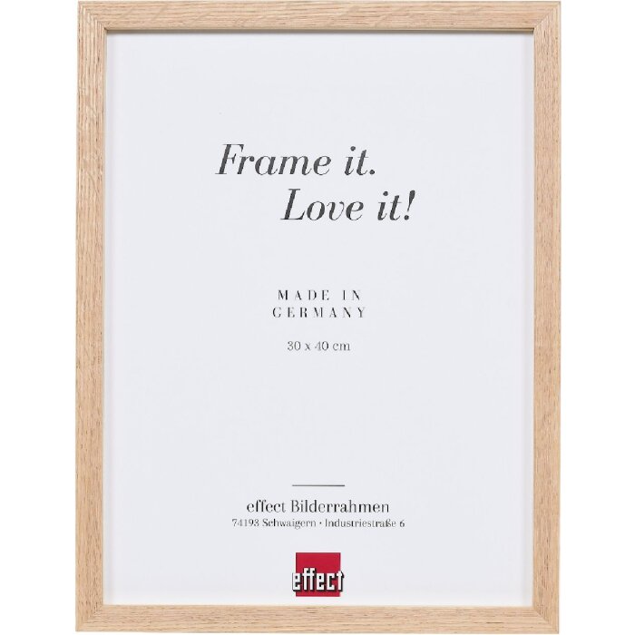 Cornice per foto in legno Effect Profilo 2430 rovere 30,5x91,5 cm vetro trasparente con supporti di distanza