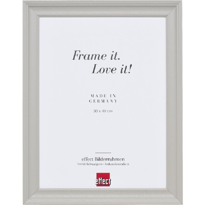 Cornice in legno Effect Profilo 2428-3550-11 grigio chiaro 35x50 cm Vetro museo acrilico