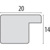 Cornice di legno Corsica 20x30 cm