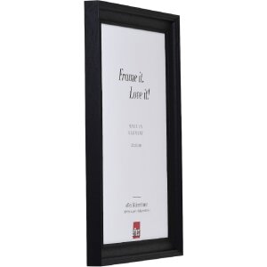 Specchio Effect Profilo 2420 in legno massello 30x40 cm nero