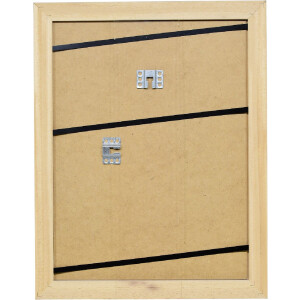 Specchio Effect Profilo 2420 in legno massiccio 25x30 cm colore grigio chiaro