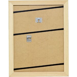 Specchio Effect Profilo 2420 in legno massello 18x24 cm colore chiaro marrone